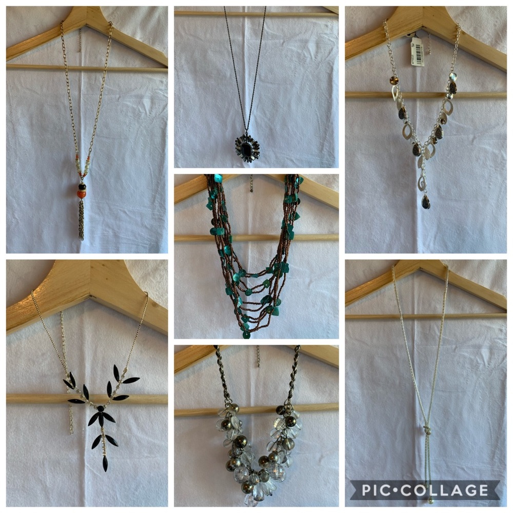 Bundle / lot of 7 statement necklaces